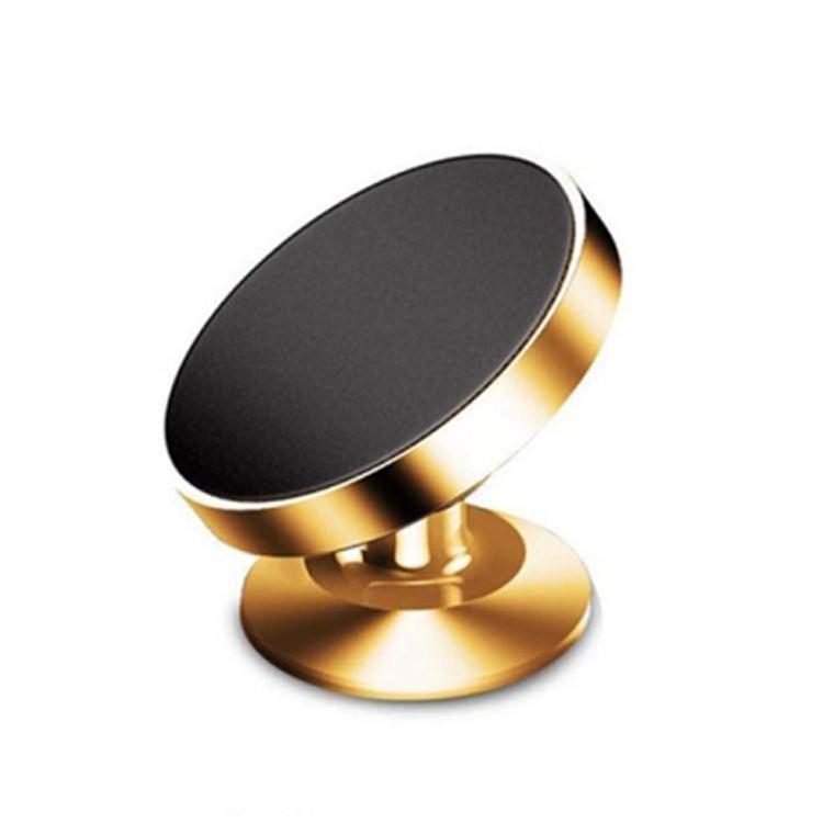 

3 PCS Car Phone Holder Alloy Magnetic Universal Dual Ball Rotating Car Phone Holder, Colour: Golden (Single Ball)