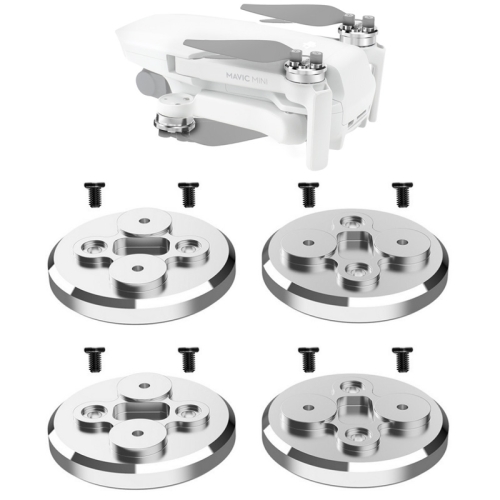 

RCSTQ 4 PCS Motor Protective Cover Aluminum Alloy Motors Cap Protector with Blade Screw Set for DJI Mavic Mini