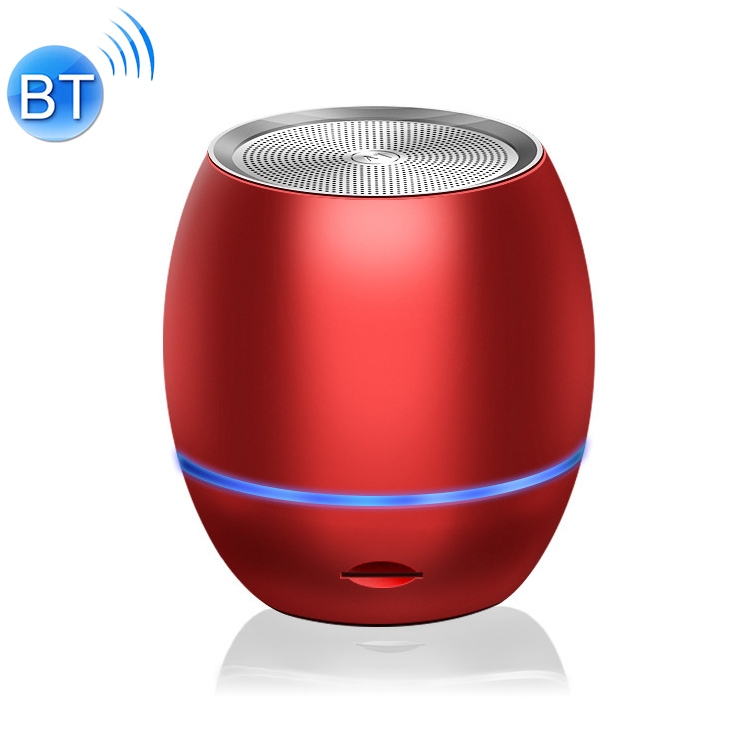 

C2 Metal Bluetooth Speaker Phone Wireless Mini Portable Card Subwoofer Smart Bluetooth Small Speaker, Style:TWS Series Connection(Red)