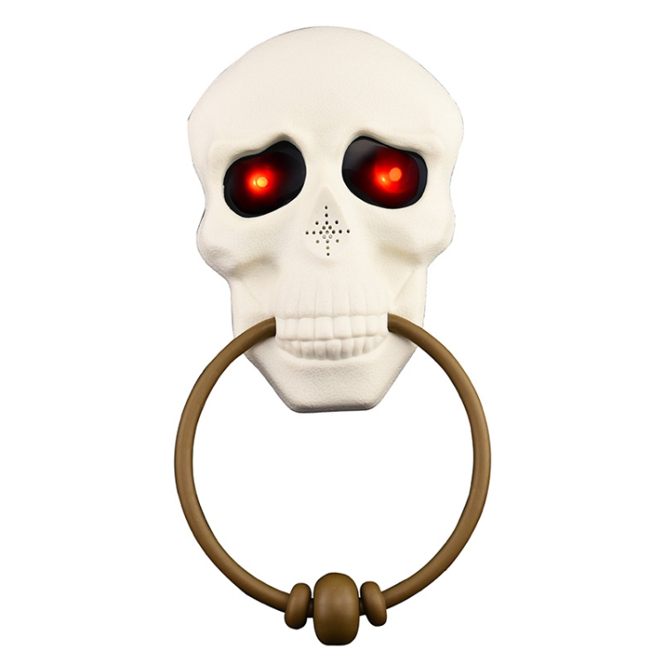 

Halloween Doorbell Glowing Sounding Horror Props Door Hanging Skull Decoration