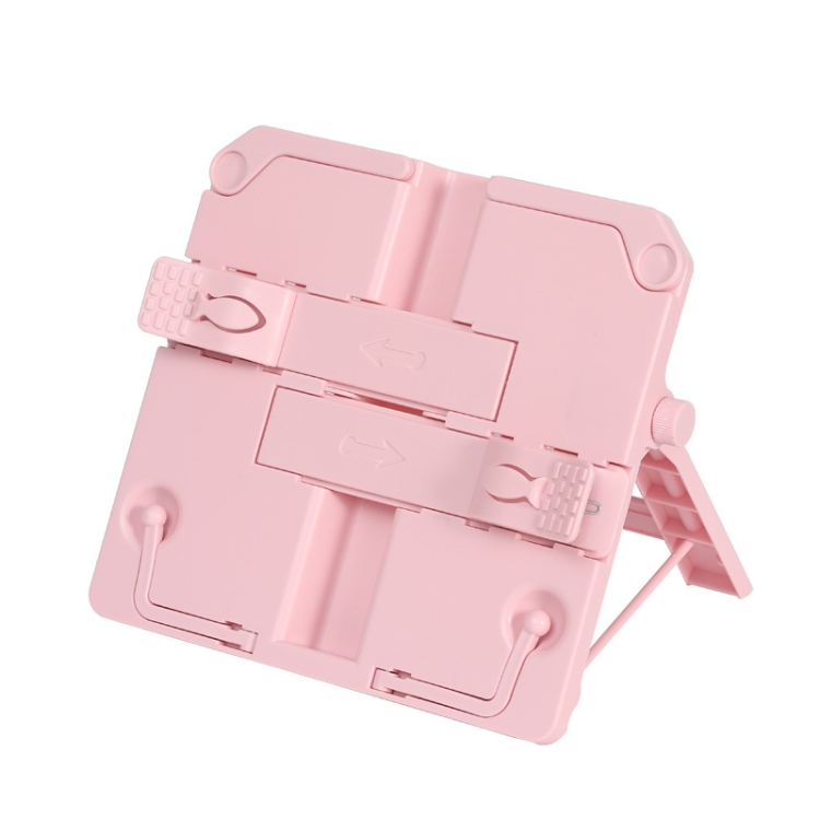 

2 PCS Portable Multifunctional Book Holder For Children Reading Frame(Pink)