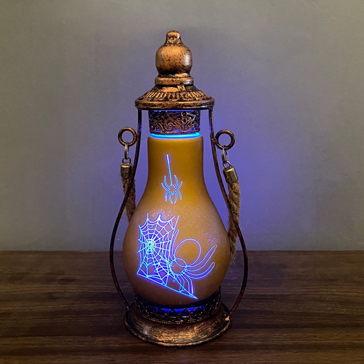 

Halloween Decoration LED Oil Lamp Hotel Family Crafts Ornaments, Specifications:Spider Web S