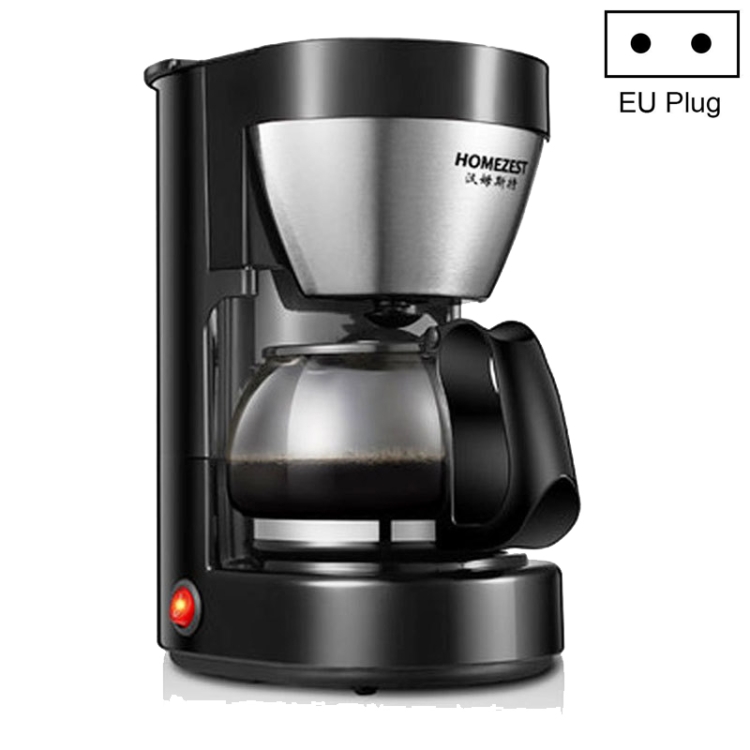 

HOMEZEST Home Coffee Pot Smart Insulation Stainless Steel Freshly Ground Drip Coffee Machine, Style:EU Plug(CM-326B)