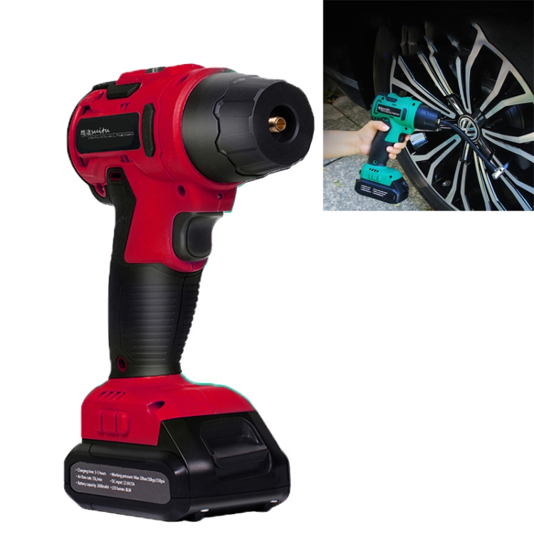 

SUITU High-pressure Handheld Smart Digital Display Car Portable Wireless Tire Inflator(Red)