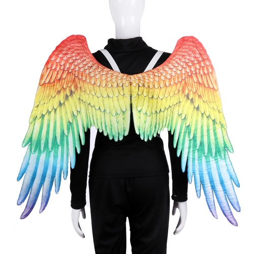 

Carnival Halloween Decoration Rainbow Color Angel Big Wings