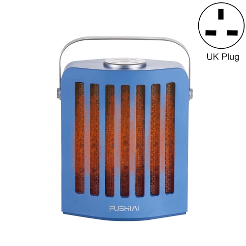 

FUSHIAI Office Table Mini Small PTC Heater Desktop Quick Heat Silent Heater, Style:UK Plug(Blue)