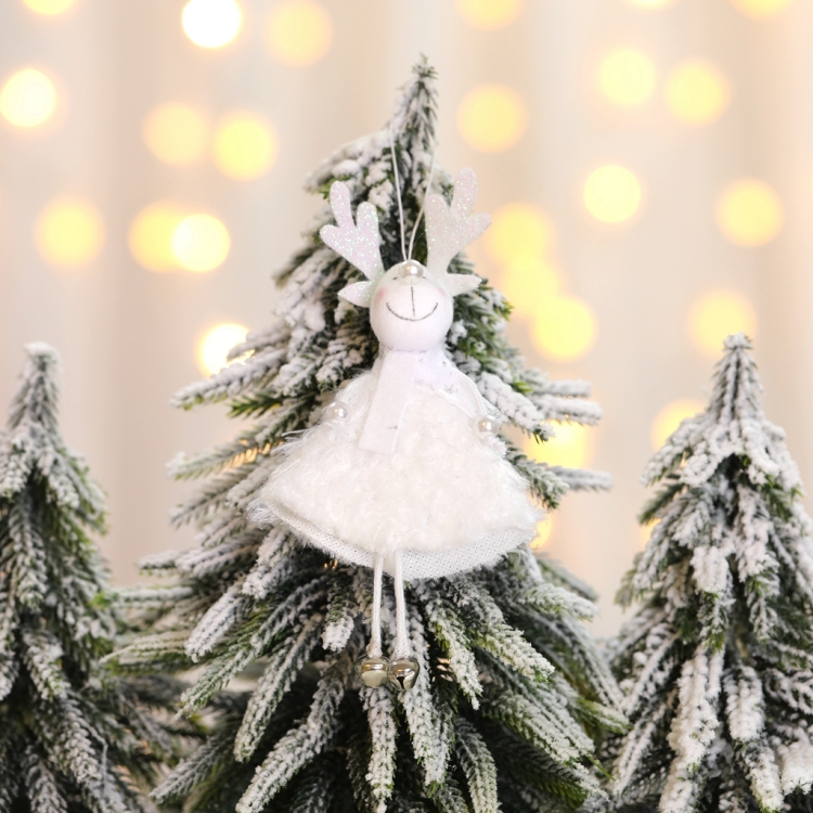 

5 PCS Christmas Ornaments Christmas Tree Small Pendant Fireplace Window Ornaments(Elk)