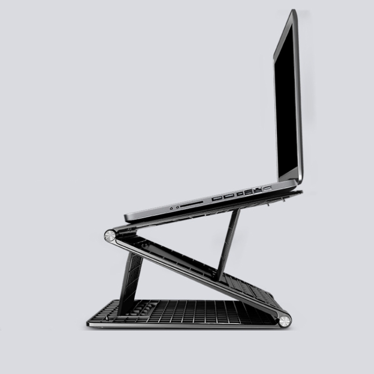 

Laptop Bracket Desktop Increased Heat Dissipation Folding Portable Support Frame(Black)