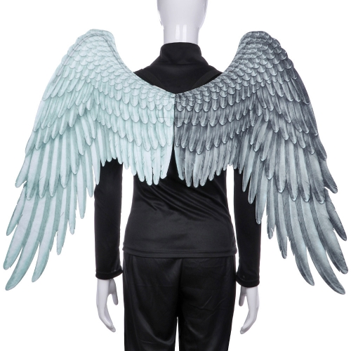 

Halloween Unisex Black And White Two-color Non-woven Angel Wings