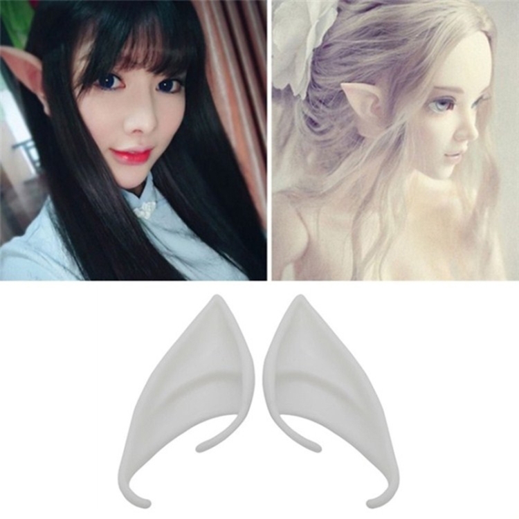 

10 Pairs Halloween Elf Latex Ears Cosplay Props, Size:10cm(Luminous)