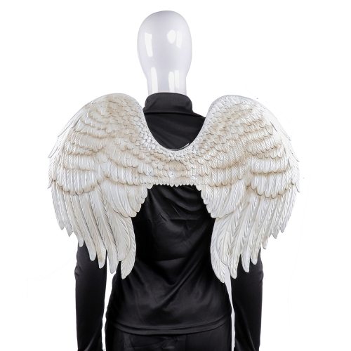 

Halloween Carnival Stage Performance Props Adult Female Angel Wings(White)