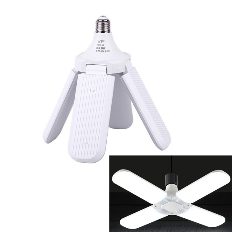 

Led 6500k Creative Folding Light Four Leaf Fan Light High Power Led Energy Saving Bulb, Power: 60W Four Leaves