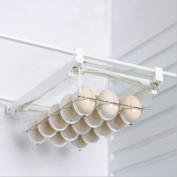 

Refrigerator Storage Box Drawer Type Square Household Multifunctional Food Preservation Box, Specification: 1 Egg Box