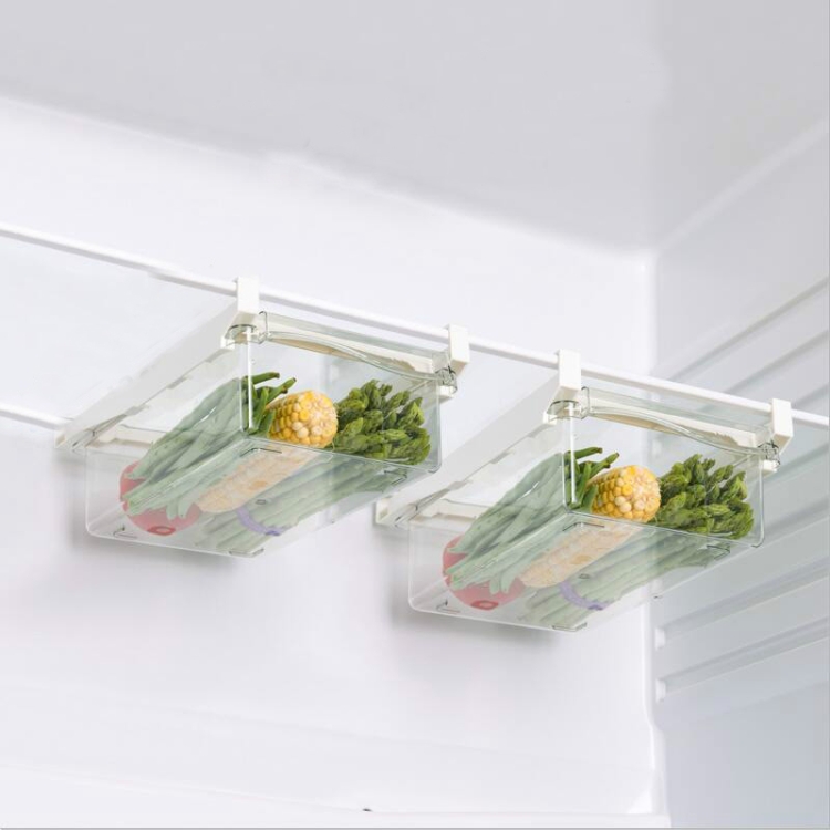 

Refrigerator Storage Box Drawer Type Square Household Multifunctional Food Preservation Box, Specification: 2 Fresh Box