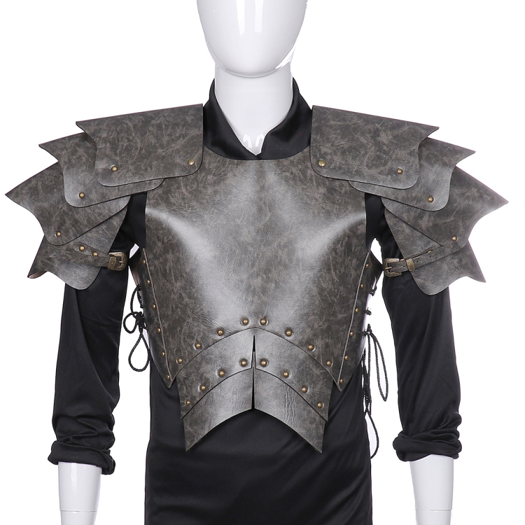 

Halloween Carnival Stage Props Adult PU Leather Samurai Cosplay Armor, Size: One Size