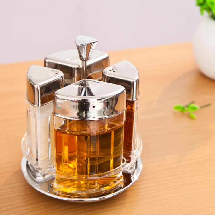 

Household Kitchen Rotating Seasoning Pot Seasoning Box Combination