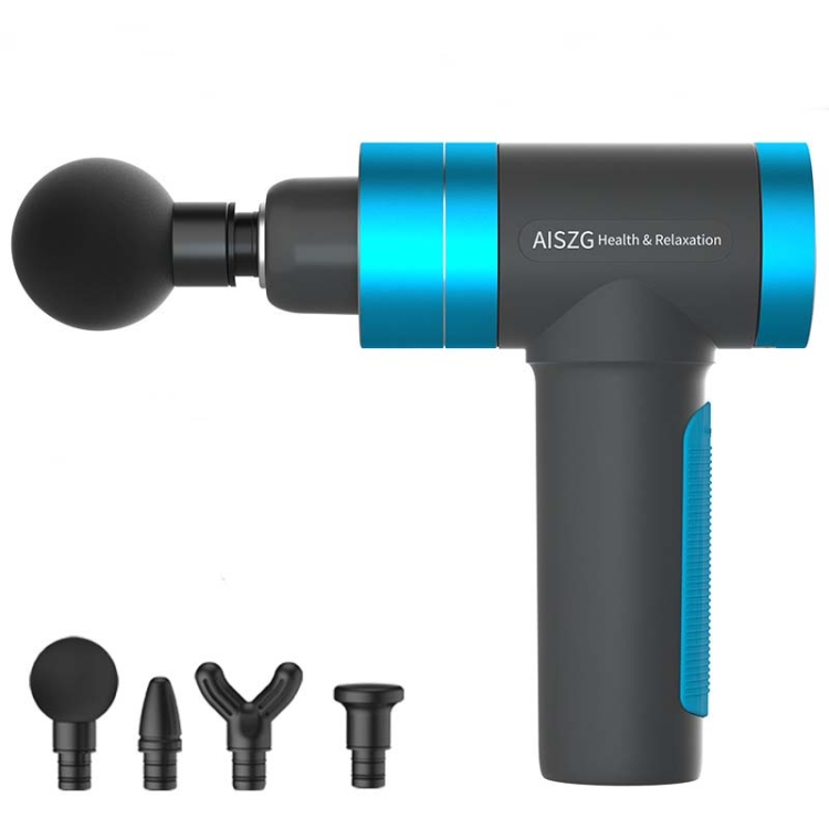 

AISZG USB Rechargeable Fascia Gun Muscle Massage Gun, Style:Ultimate Edition(Blue)
