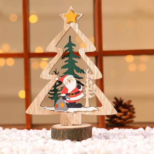 

2 PCS Christmas Decorations Bar Counter Decoration Christmas Tree Ornaments(Yellow Star Tree)