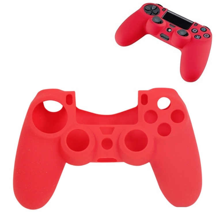 

2 PCS Silicone Non-slip Handle Protective Cover For PS5(Red )