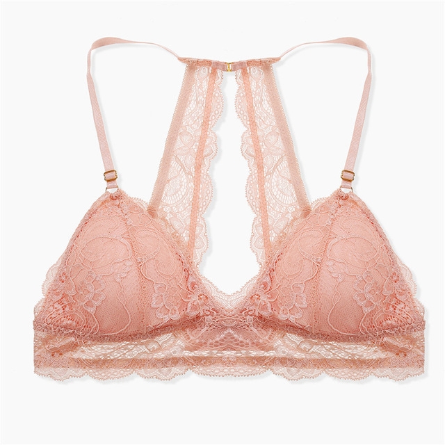 

3 PCS Lace Vests Render Underwear, Size:M(Pink)