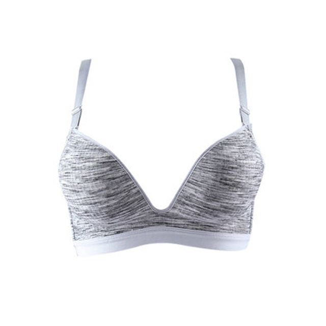 

Women Gather Up Traceless Bra Sports Anti-Shake Size : 32/70AB(Grey)