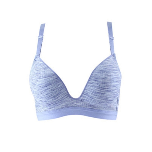 

Women Gather Up Traceless Bra Sports Anti-Shake Size: 36/80AB(Blue)