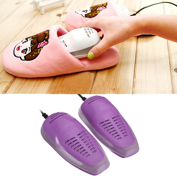 

Heater Electric Shoes Dryer Heating boots Footwear Portable UV Dehumidify Disinfectant Shoes Warmer 14W 220V(Purple)