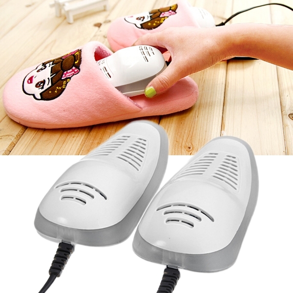 

Heater Electric Shoes Dryer Heating boots Footwear Portable UV Dehumidify Disinfectant Shoes Warmer 14W 220V(white)