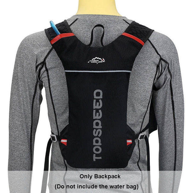 

5L Multi-functional Unisex Running Outdoor Sports Water Bottle Hydration Backpack(Black only backpack)