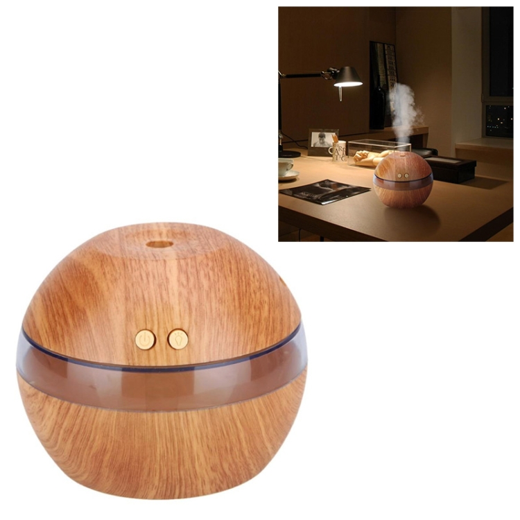 

Imitation Wood Grain Ball Mini Car Humidifier USB Mute Big Spray Humidification Water Hydrator(Light wood)