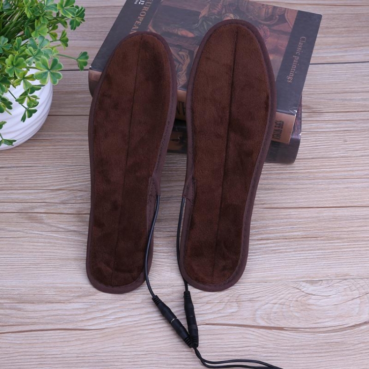 

2 Pairs USB Shoe Dryer Electric Insoles Shoe Winter Keep Warm Heated Insole for Shoes Boot, Size:37-38