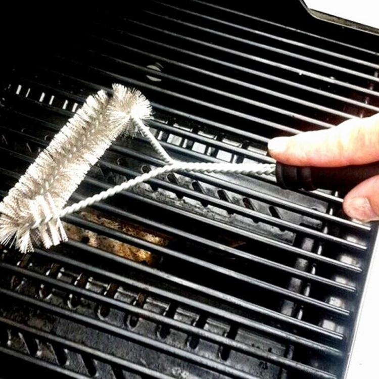 

12 inch BBQ Brush Stainless Steel Wire Bristles Cleaning Brushes with Handle