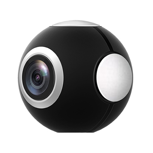 

Mini HD Panoramic 360 Degrees Camera Wide Dual Angle Fish Eye Lens VR Video Camera(Black)