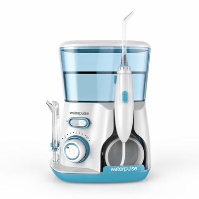 

Waterpulse V300 800ml Oral Irrigator Dental Flosser Oral Hygiene Water Flossing Cleaner, Plug Type:UK(Green)