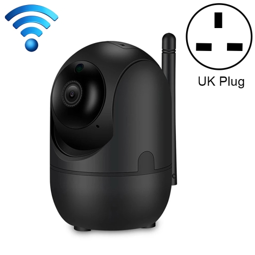 

HD Cloud Wireless IP Camera Intelligent Auto Tracking Human Home Security Surveillance Network WiFi Camera, Plug Type:UK Plug(720P Black)
