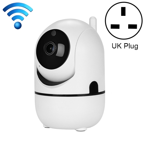 

HD Cloud Wireless IP Camera Intelligent Auto Tracking Human Home Security Surveillance Network WiFi Camera, Plug Type:UK Plug(720P White)