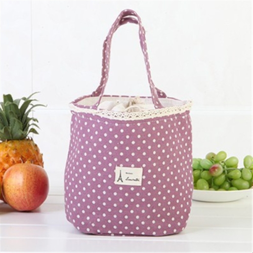 

Portable Lunch Box Bag Insulated Lunch Bag(Purple)