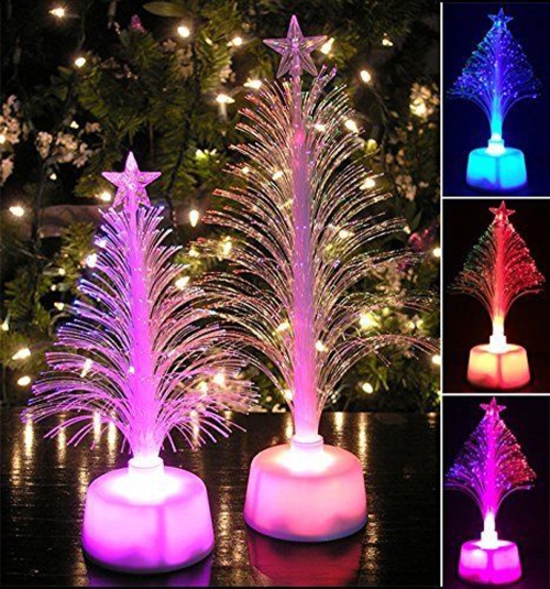 Sunsky 5pcs Colorful Changing Christmas Tree Decoration Lamp