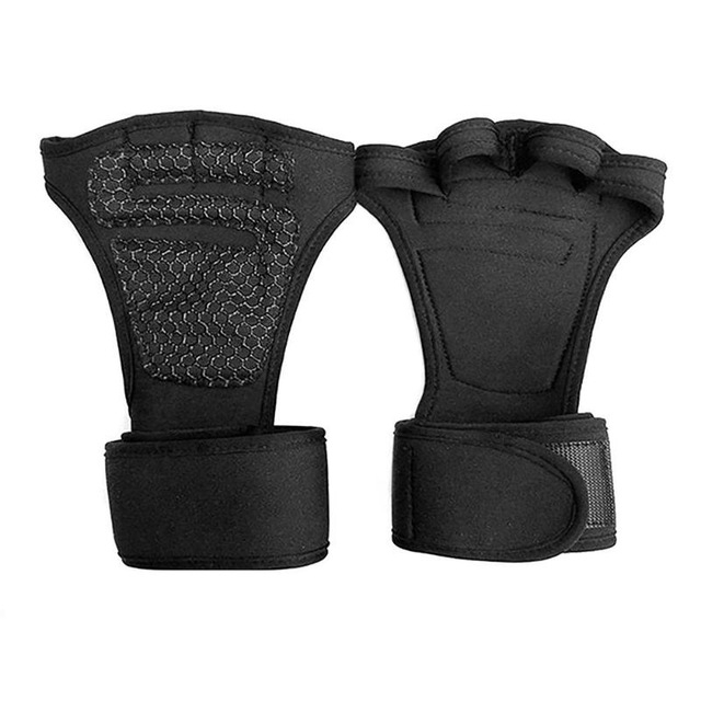 

1 Pair Fitness Training Gloves Sports Wristband, Size:M(Black)