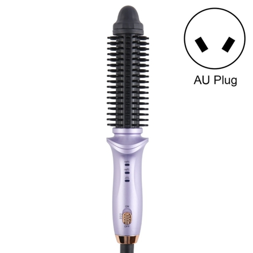 

Multifunctional Curling & Straightening Dual-purpose Electric Negative Ion Hair Straightening Comb, Specification:AU Plug(511 Purple)