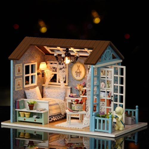 

Cute Room Wooden House Furniture DIY Dollhouse Toys for Children Christmas and Birthday Gift