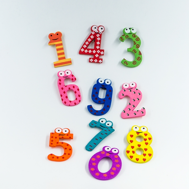 

2pcs/set Baby Number Refrigerator Magnetic Figure Stick Mathematics Wooden Educational Kids Toys