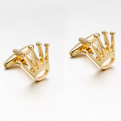 

1 Pair Crown Tuxedo Shirt Cufflinks(gold color)