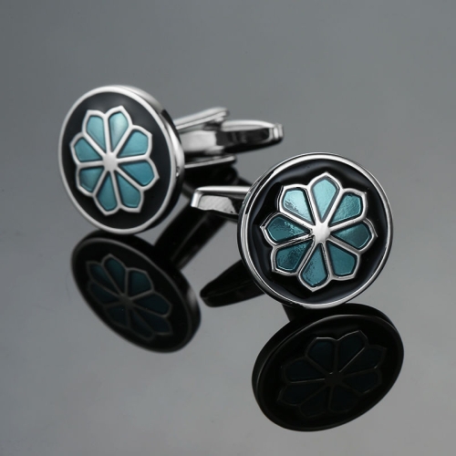 

1 pair French shirt Cufflinks retro pattern Cufflinks