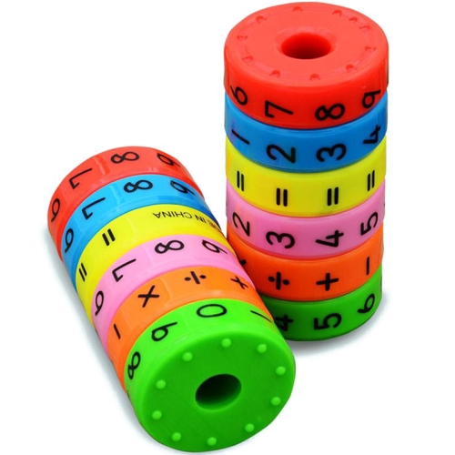 

6 PCS Kids Preschool Educational Plastic Toys Children Math Numbers DIY Assembling Puzzles