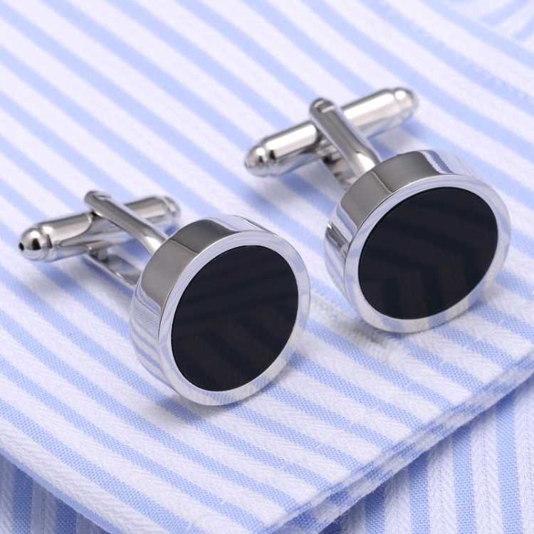

Black Stone Simple High-end Classic Tuxedo Shirt Cufflinks