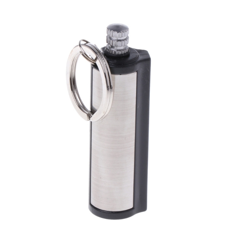 

2 PCS Fashion Lighter Key Rings Silver Metal Key Chain