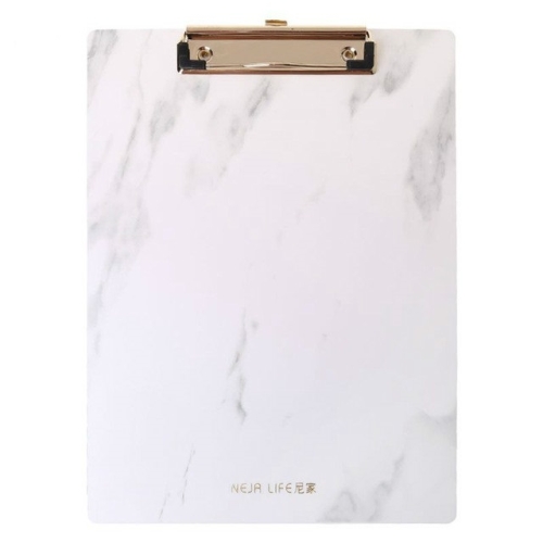 

Marble Pattern Clipboard Writing Pad File Folders Document Holder School Office Stationery, Size:A4