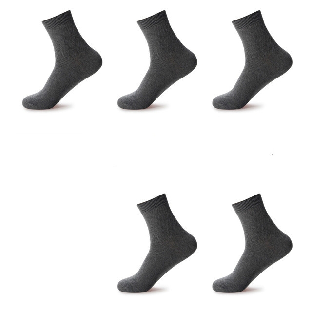 

10 Pairs Casual Men Business Socks For Men Cotton Brand Sneaker Socks(Dark Gray)