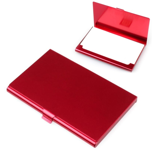 

ThinTop Business ID Credit Card Holder Wallets Pocket Case Bank Credit Card Package Case Card Box Card Holder(Red)